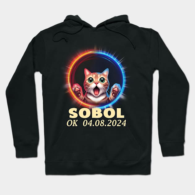 Sobol Oklahoma Total Solar Eclipse 2024 Hoodie by carrart